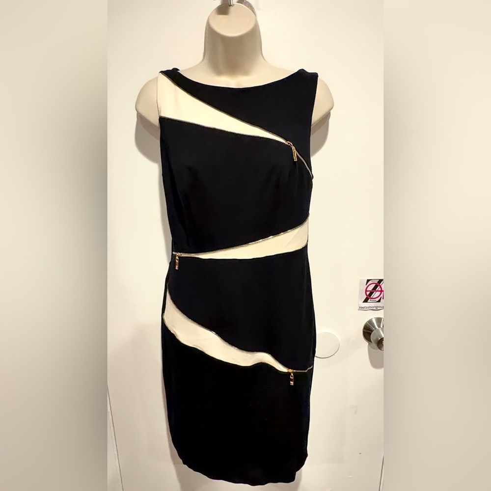 Vintage Cache Black and Cream Dress